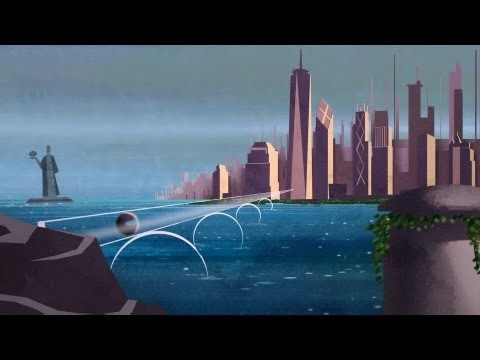 Animated city skyline from the video